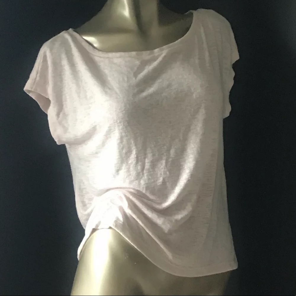 NWT Victoria’s Secret Loose Fit Lounge Yoga Sleep Tee Soft Feel Light Pink XS